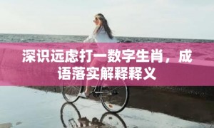 深识远虑打一数字生肖，成语落实解释释义