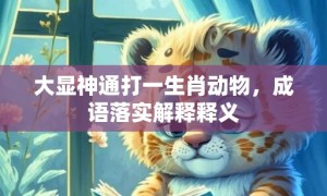 大显神通打一生肖动物，成语落实解释释义