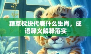 藉草枕块代表什么生肖，成语释义解释落实