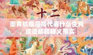 面黄肌瘦是指代表什么生肖，成语解释释义落实