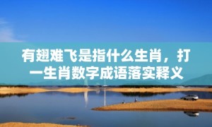 有翅难飞是指什么生肖，打一生肖数字成语落实释义