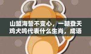 山盟海誓不变心，一朝登天鸡犬鸣代表什么生肖，成语解释落实