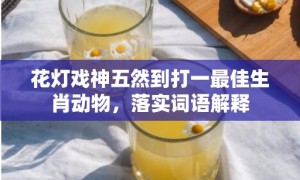 花灯戏神五然到打一最佳生肖动物，落实词语解释