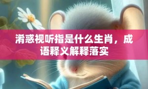 淆惑视听指是什么生肖，成语释义解释落实