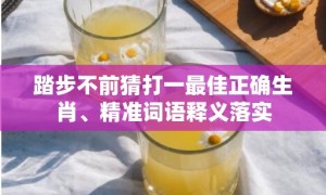 踏步不前猜打一最佳正确生肖、精准词语释义落实