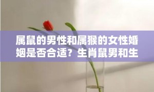 属鼠的男性和属猴的女性婚姻是否合适？生肖鼠男和生肖猴女是否合得来？