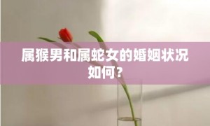 属猴男和属蛇女的婚姻状况如何？