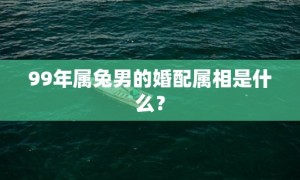 99年属兔男的婚配属相是什么？