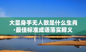 大显身手无人敌是什么生肖·最佳标准成语落实释义