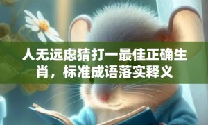 人无远虑猜打一最佳正确生肖，标准成语落实释义