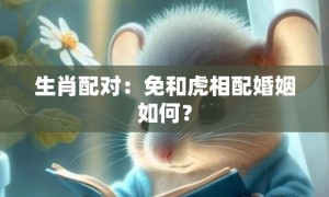 生肖配对：免和虎相配婚姻如何？