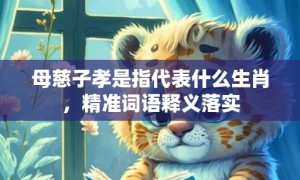 母慈子孝是指代表什么生肖，精准词语释义落实