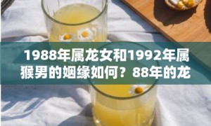 1988年属龙女和1992年属猴男的姻缘如何？88年的龙女最适合与哪个生肖配对？