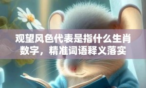 观望风色代表是指什么生肖数字，精准词语释义落实