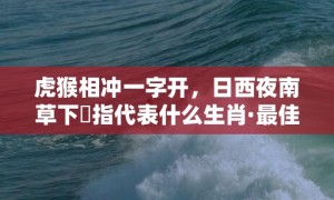 虎猴相冲一字开，日西夜南草下濕指代表什么生肖·最佳释义成语解释最佳答