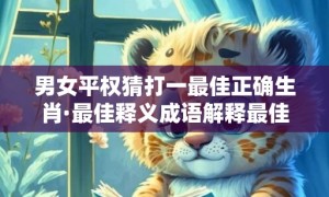 男女平权猜打一最佳正确生肖·最佳释义成语解释最佳答
