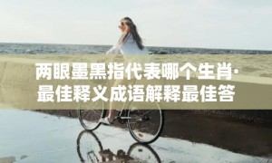 两眼墨黑指代表哪个生肖·最佳释义成语解释最佳答