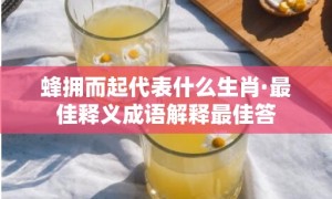 蜂拥而起代表什么生肖·最佳释义成语解释最佳答