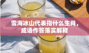 雪海冰山代表指什么生肖，成语作答落实解释