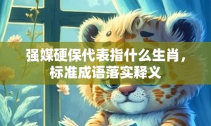 强媒硬保代表指什么生肖，标准成语落实释义