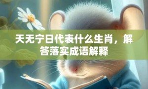 天无宁日代表什么生肖，解答落实成语解释