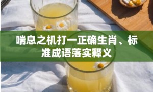 喘息之机打一正确生肖、标准成语落实释义