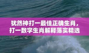 犹然神打一最佳正确生肖，打一数字生肖解释落实精选答案