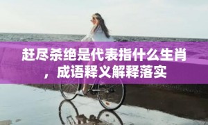 赶尽杀绝是代表指什么生肖，成语释义解释落实