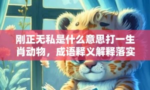 刚正无私是什么意思打一生肖动物，成语释义解释落实