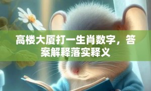 高楼大厦打一生肖数字，答案解释落实释义