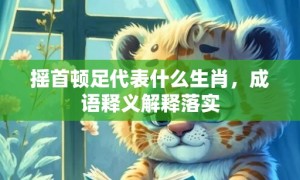 摇首顿足代表什么生肖，成语释义解释落实