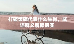 打破饭碗代表什么生肖，成语释义解释落实