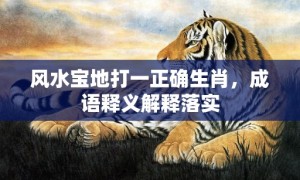 风水宝地打一正确生肖，成语释义解释落实