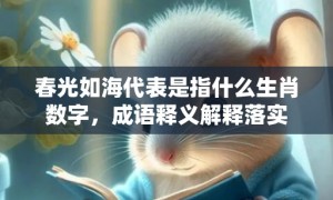 春光如海代表是指什么生肖数字，成语释义解释落实