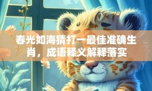 春光如海猜打一最佳准确生肖，成语释义解释落实