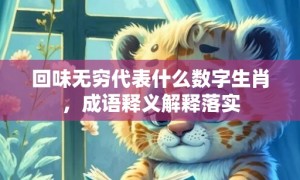 回味无穷代表什么数字生肖，成语释义解释落实