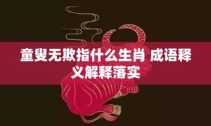 童叟无欺指什么生肖 成语释义解释落实