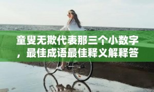 童叟无欺代表那三个小数字，最佳成语最佳释义解释答