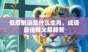 低眉倒运是什么生肖，成语最佳释义解释答