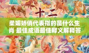 柔媚娇俏代表指的是什么生肖 最佳成语最佳释义解释答