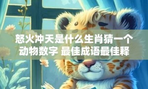 怒火冲天是什么生肖猜一个动物数字 最佳成语最佳释义解释答