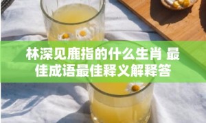 林深见鹿指的什么生肖 最佳成语最佳释义解释答