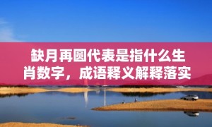 缺月再圆代表是指什么生肖数字，成语释义解释落实