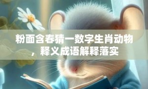 粉面含春猜一数字生肖动物，释义成语解释落实