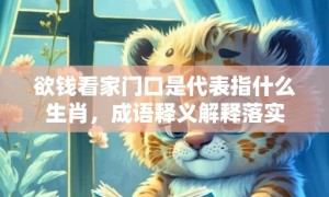 欲钱看家门口是代表指什么生肖，成语释义解释落实