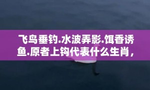 飞鸟垂钓.水波弄影.饵香诱鱼.原者上钩代表什么生肖，释义成语解释落实