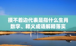 摸不着边代表是指什么生肖数字、释义成语解释落实