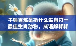 千锤百炼是指什么生肖打一最佳生肖动物，成语解释释义落实