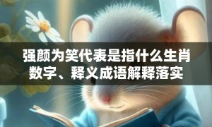 强颜为笑代表是指什么生肖数字、释义成语解释落实