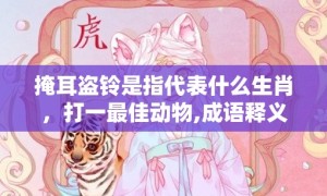 掩耳盗铃是指代表什么生肖，打一最佳动物,成语释义解释落实